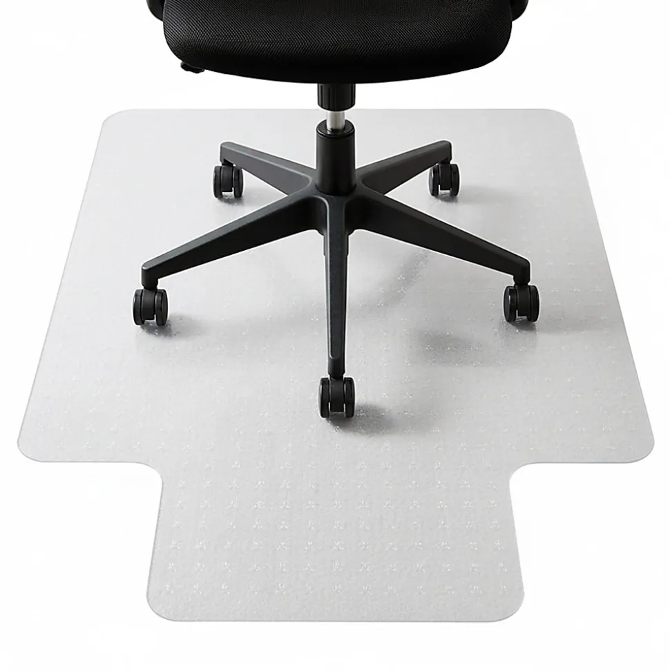 Floortex® TrYlok® 35" x 47" Lipped Chair Mat for Low Pile Carpets
