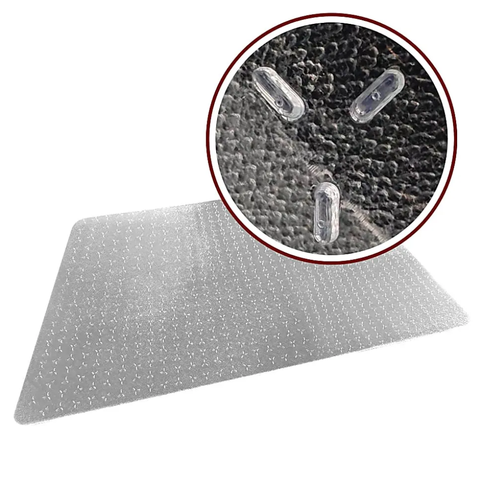 Floortex® TrYlok® 29" x 47" Rectangular Chair Mat for Low Pile Carpets