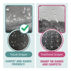 Floortex® TrYlok® 29" x 47" Rectangular Chair Mat for Low Pile Carpets