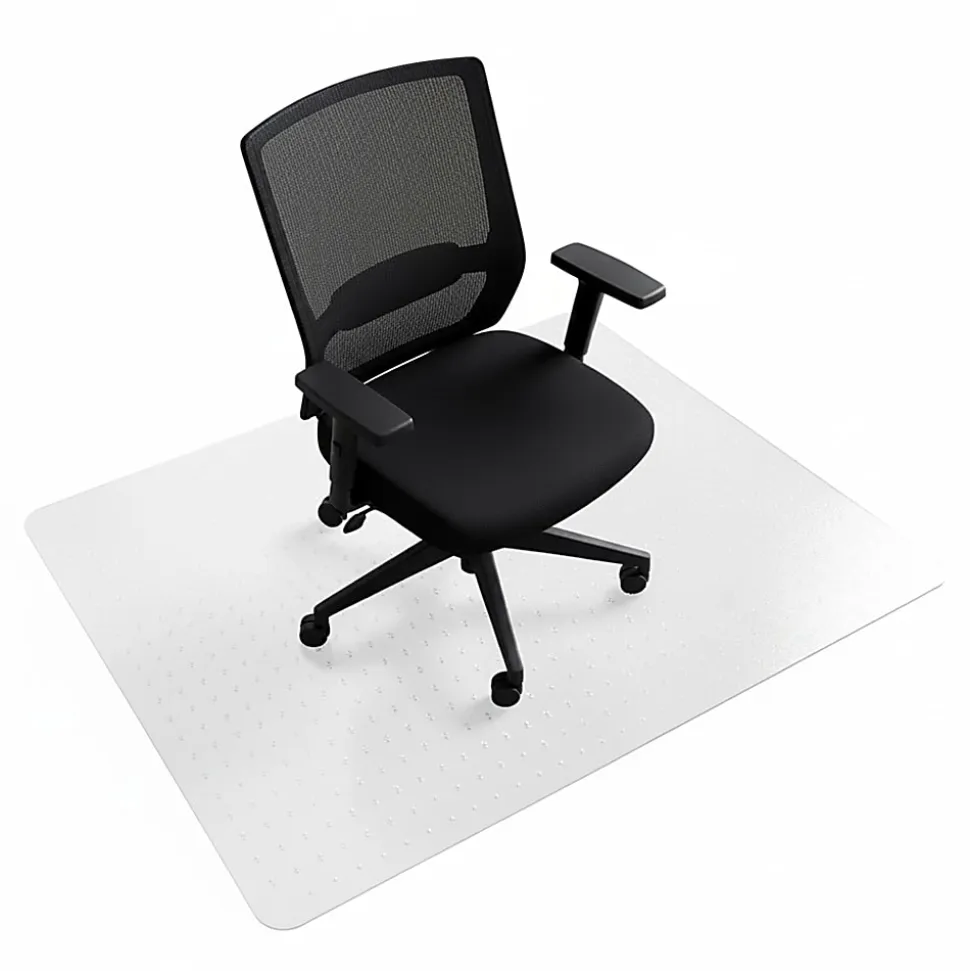 Floortex® TrYlok® 29" x 47" Rectangular Chair Mat for Low Pile Carpets