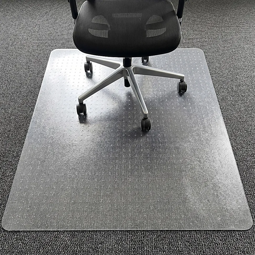 Floortex® TrYlok® 29" x 47" Rectangular Chair Mat for Low Pile Carpets