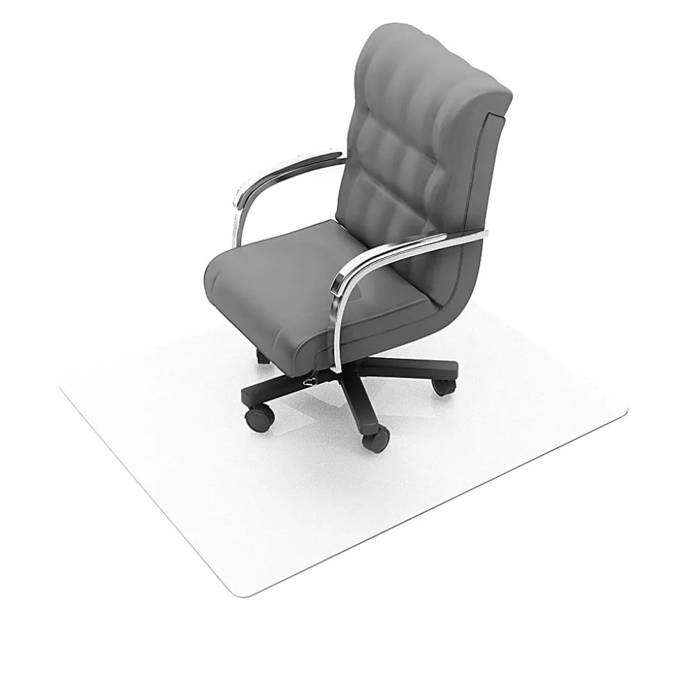 Floortex® Ultimat® Polycarbonate Rectangular Chair Mat For Carpets Up To 1/2", 48" x 60", Clear