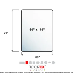 Floortex® Ultimat® Polycarbonate Rectangular Chair Mat For Carpets, 60