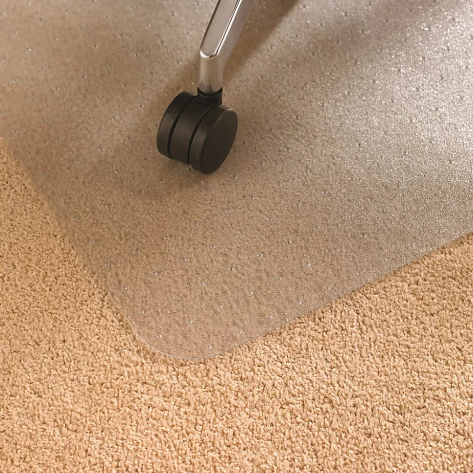 Floortex Ultimat Polycarbonate Chair Mat For Low-/Medium-Pile Carpets Up To 1/2", 48" x 79"