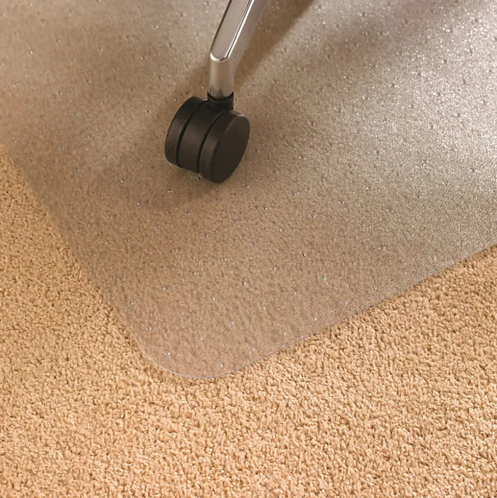 Floortex Ultimat Polycarbonate Chair Mat For Low-/Medium-Pile Carpets Up To 1/2", 48" x 79"