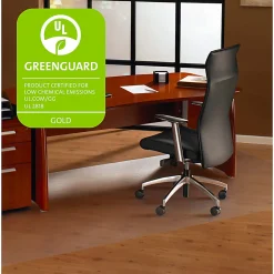 Floortex® Ultimat® XXL Polycarbonate Rectangular Chair Mat for Hard Floors, 48