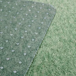 Floortex Valuemat Basic Vinyl Lipped Chair Mat for Low Pile Carpets, 36