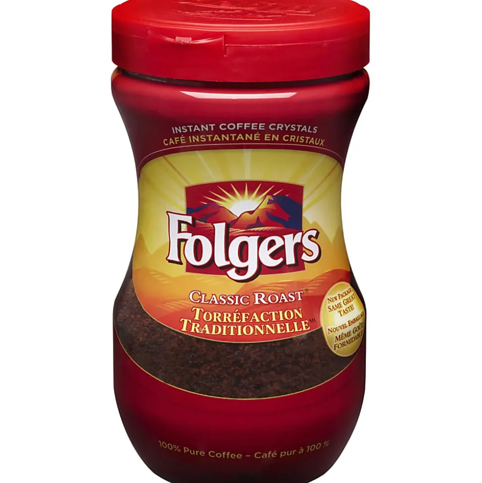 Folgers® Classic Instant Coffee, Light Roast, 8 Oz Per Bag