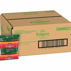 Folgers® Classic Roast Decaffeinated Coffee Filter Packs, 0.9 Oz., Box Of 40