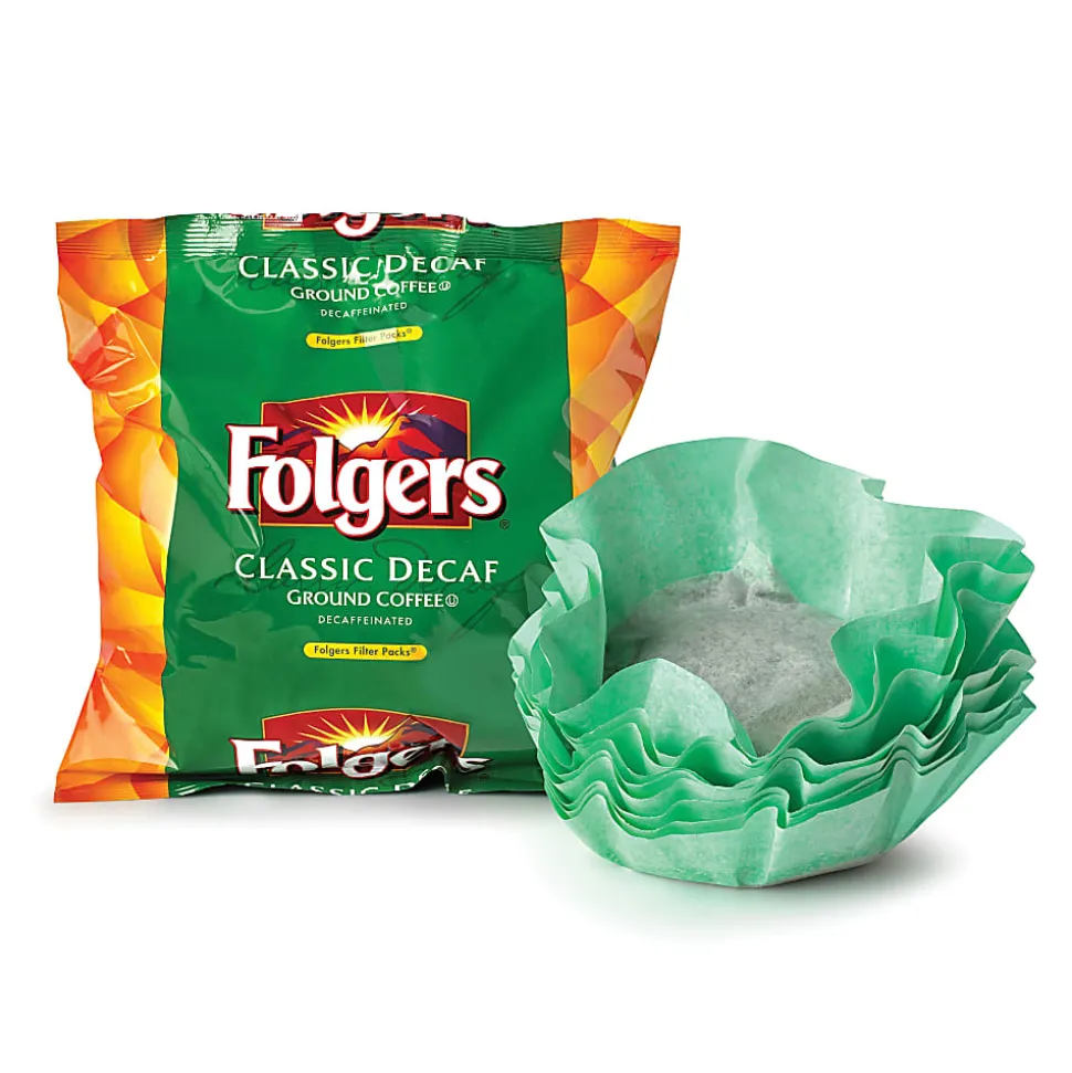 Folgers® Classic Roast Decaffeinated Coffee Filter Packs, 0.9 Oz., Box Of 40