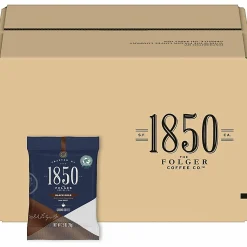 Folgers® 1850 Coffee Fraction Single-Serve Packs, Black Gold, Carton Of 24
