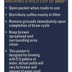 Folgers® 1850 Coffee Fraction Single-Serve Packs, Black Gold, Carton Of 24