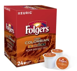 Folgers® Gourmet Selections Single-Serve Coffee K-Cup® Pods, Colombian Roast, Carton Of 24