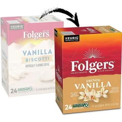 Folgers® Gourmet Selections Single-Serve Coffee K-Cup®, French Vanilla, Carton Of 24
