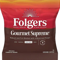 FolgersĀ® Gourmet Supreme Ground Coffee, 1.8 Oz., Carton Of 42 Bags