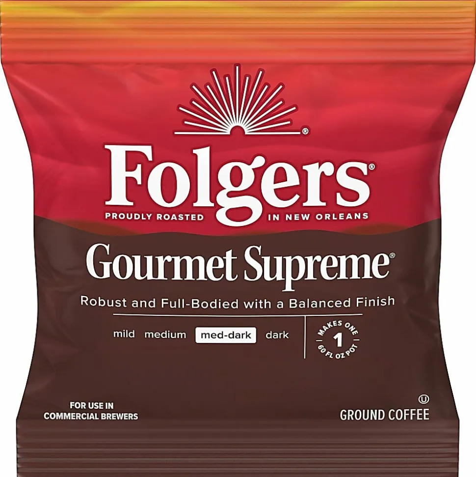 Folgers® Gourmet Supreme Ground Coffee, 1.8 Oz., Carton Of 42 Bags