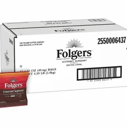 Folgers® Gourmet Supreme Ground Coffee, 1.8 Oz., Carton Of 42 Bags
