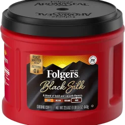 Folgers® Ground Black Silk Dark Ground Coffee, Dark - 22.6 oz - 1 Each