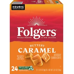 Folgers® Keurig® Single Serve K-Cup® Pods, Buttery Caramel, 24ct