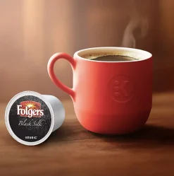 Folgers® Single-Serve Coffee K-Cup® Pods, Black Silk, Carton Of 24
