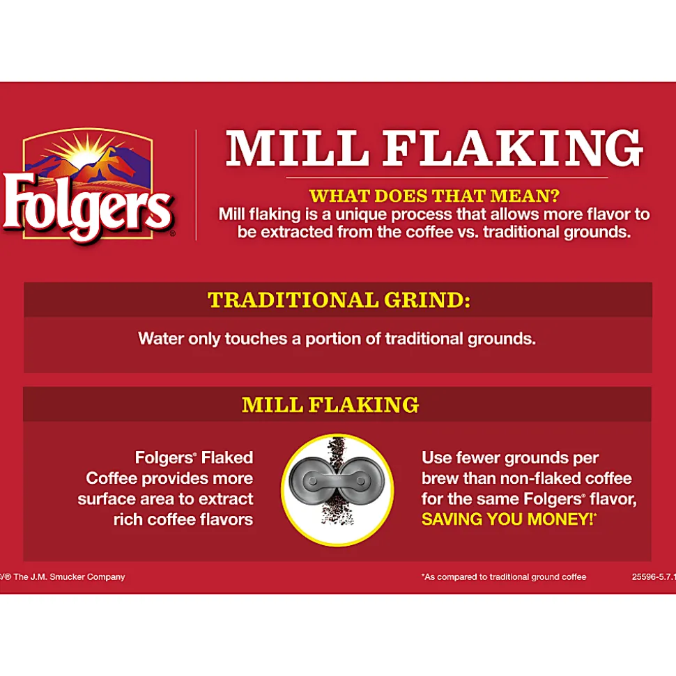 Folgers® Single-Serve Coffee Packets, Classic Roast, Carton Of 42