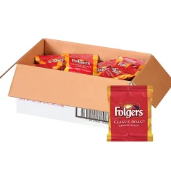Folgers® Single-Serve Coffee Packets, Classic Roast, Carton Of 42