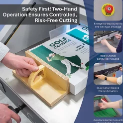 Formax Cut-True 29A Automatic Electric Guillotine Paper Cutter With LED Laser Line, 20-1/2