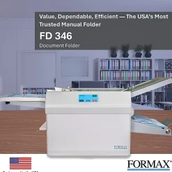 Formax FD 346 Automatic Desktop Paper & Letter Folder, Gray