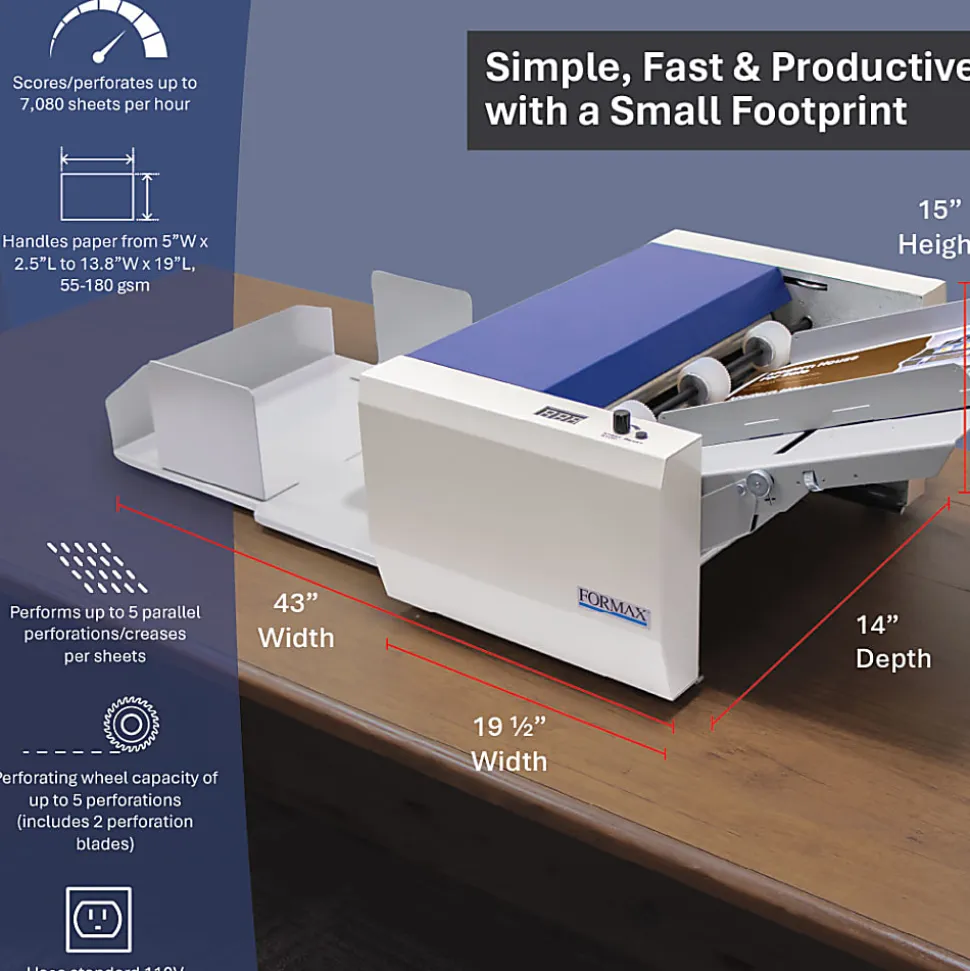Formax FD 95 Rotary Paper Perforator & Creaser Machine