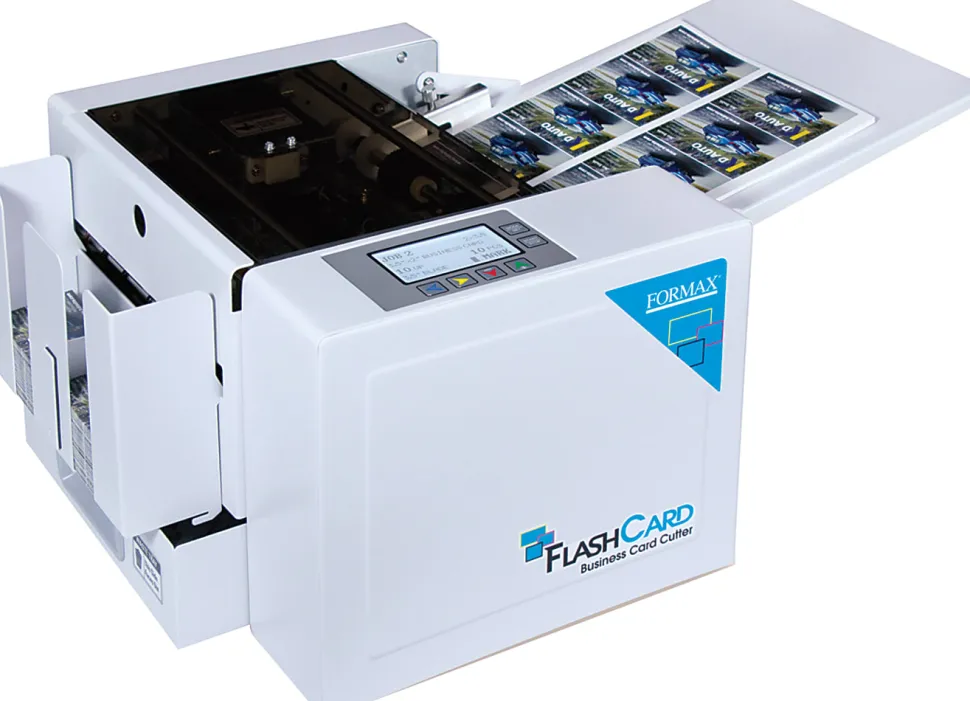 Formax FlashCard Automatic Tabletop Card Cutter, 22", White