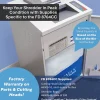 Formax OnSite FD 8704CC 45-Sheet Cross-Cut Multimedia Office Shredder, Gray