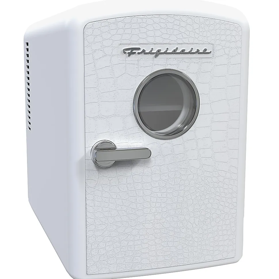 Frigidaire® 9-Can Mini Fridge Cooler with Crocodile Door, White, EFMIS181-WHTCROC