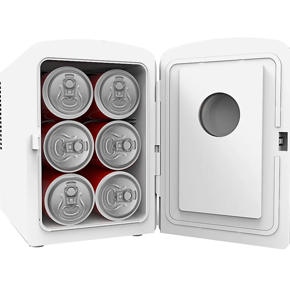 Frigidaire® 9-Can Mini Fridge Cooler with Crocodile Door, White, EFMIS181-WHTCROC
