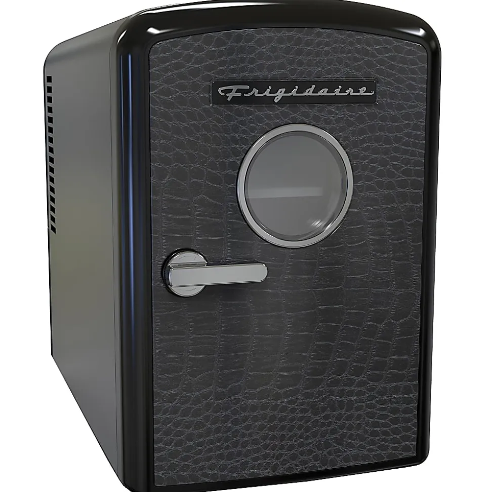 Frigidaire® 9-Can Mini Fridge Cooler with Crocodile Door, Black, EFMIS181-BLKCROC
