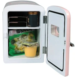 Frigidaire® 9-Can 48-Watt Portable Retro Mini Refrigerator, Pink, EFMIS175-PINK