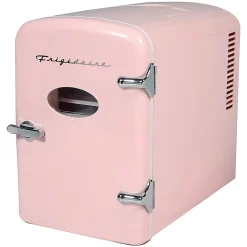 Frigidaire® 9-Can 48-Watt Portable Retro Mini Refrigerator, Pink, EFMIS175-PINK