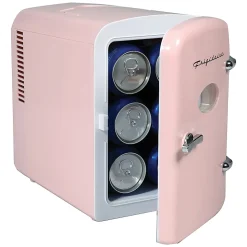 Frigidaire® 9-Can 48-Watt Portable Retro Mini Refrigerator, Pink, EFMIS175-PINK
