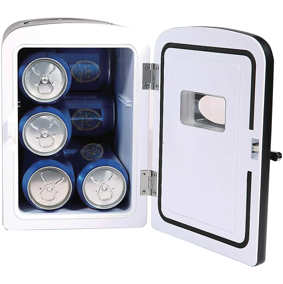 Frigidaire® 9-Can 48-Watt Portable Retro Mini Refrigerator, Black, EFMIS175-BLACK_CP4