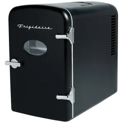 Frigidaire® 9-Can 48-Watt Portable Retro Mini Refrigerator, Black, EFMIS175-BLACK_CP4