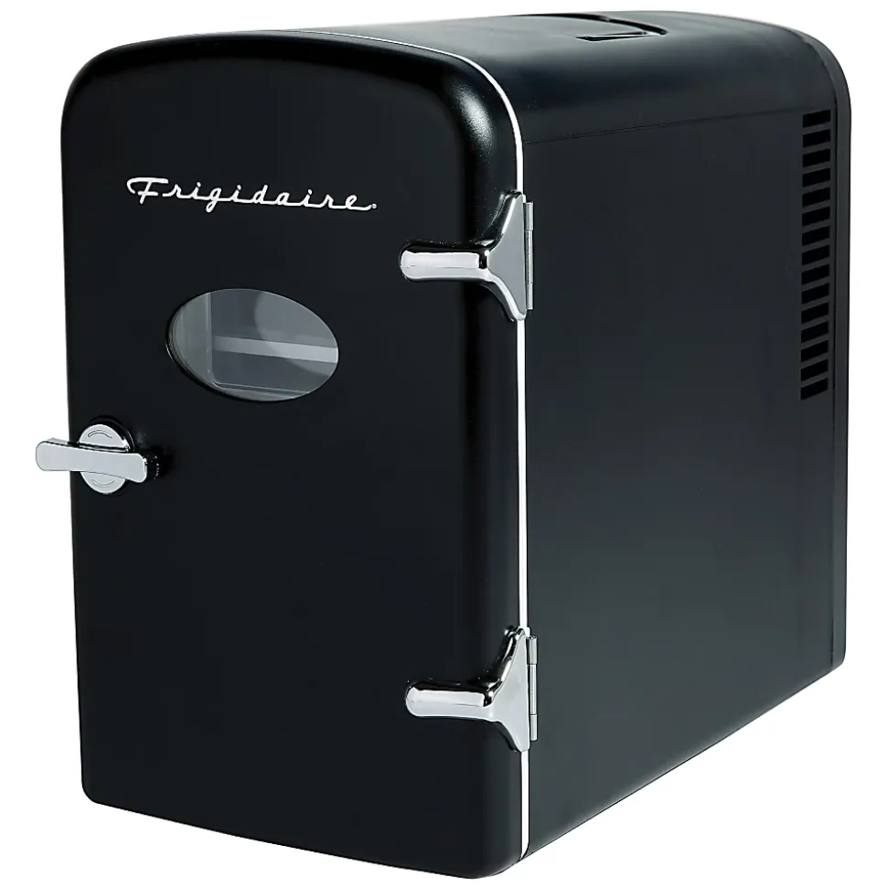 Frigidaire® 9-Can 48-Watt Portable Retro Mini Refrigerator, Black, EFMIS175-BLACK_CP4
