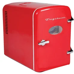 Frigidaire® 9-Can 48-Watt Portable Retro Mini Refrigerator, Red, EFMIS175-RED