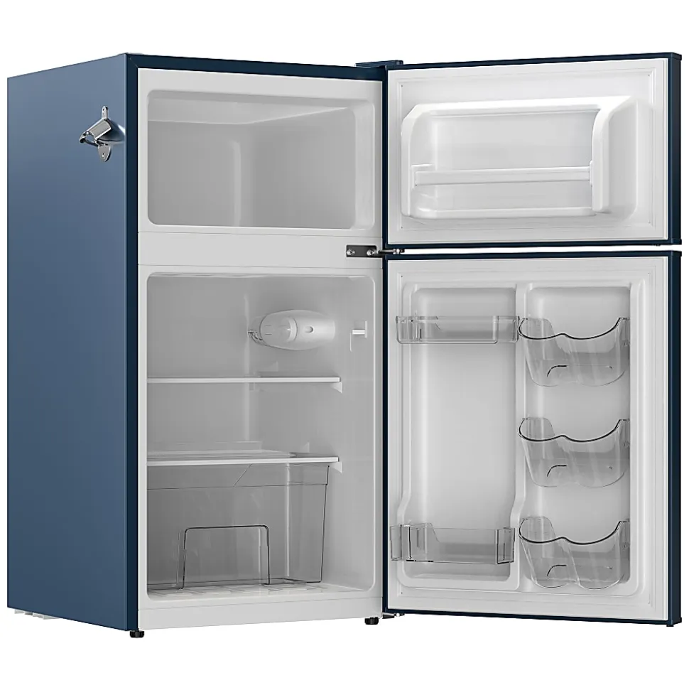 Frigidaire® 3.1-cu. ft. 2-Door Retro Bar Refrigerator with Side Bottle Opener, Azure