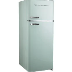Frigidaire® 7.5-Cu. Ft. 2-Door Retro Mini Fridge with Top Freezer, Mint, EFR753-MINT