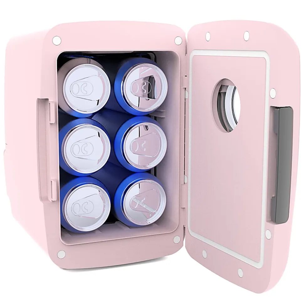Frigidaire® 0.14-Cu. Ft. Mini Fridge with Bluetooth® Speaker Grille Door, Pink, EFMIS176-PINK