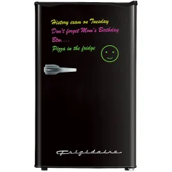 Frigidaire® 3.2-cu.-ft. 65-Watt Eraser-Board Door Retro Compact Fridge, Black, EFR331-B-BLACK