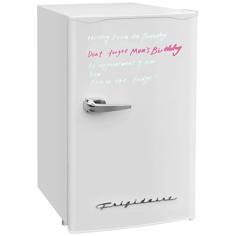 Frigidaire® 3.2-cu.-ft. 65-Watt Eraser-Board Door Retro Compact Fridge, White, EFR331-B-WHITE