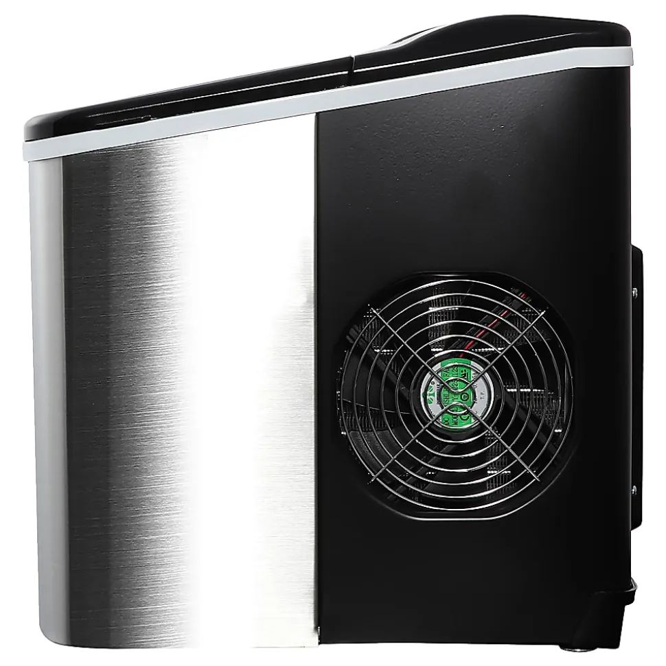 Frigidaire® 26 Lb. Countertop Ice Maker with 9-In. Bullet-Shaped Cubes, Silver, EFIC121-SS
