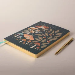 Fringe Studio Classic Paperback Journal, 6” x 8-1/4”, Legal Rule, 208 Pages, Mushroom