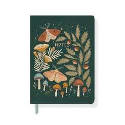 Fringe Studio Classic Paperback Journal, 6” x 8-1/4”, Legal Rule, 208 Pages, Mushroom