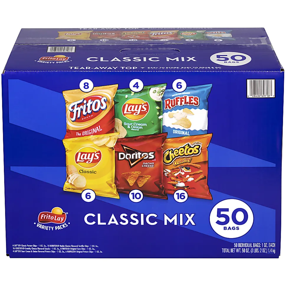 Frito-Lay® Classic Variety Pack, 1 Oz, Pack Of 50 Bags